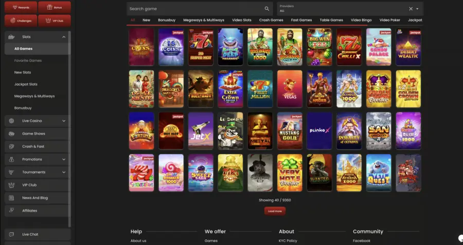 Casinostars Å¾aidimai