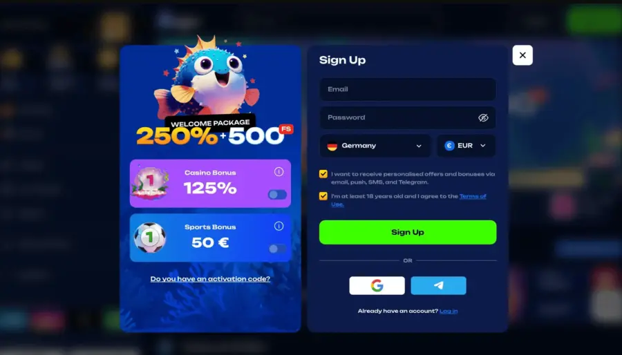 Fugu Casino premijos