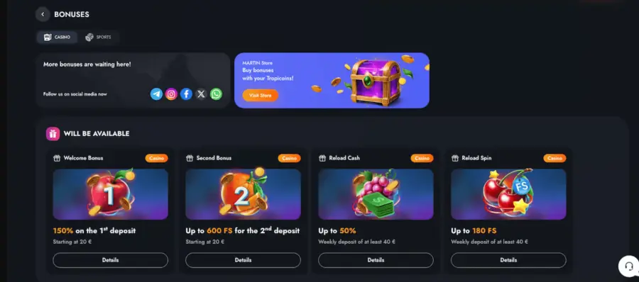 Martin kazino mokÄjimo bÅ«dai