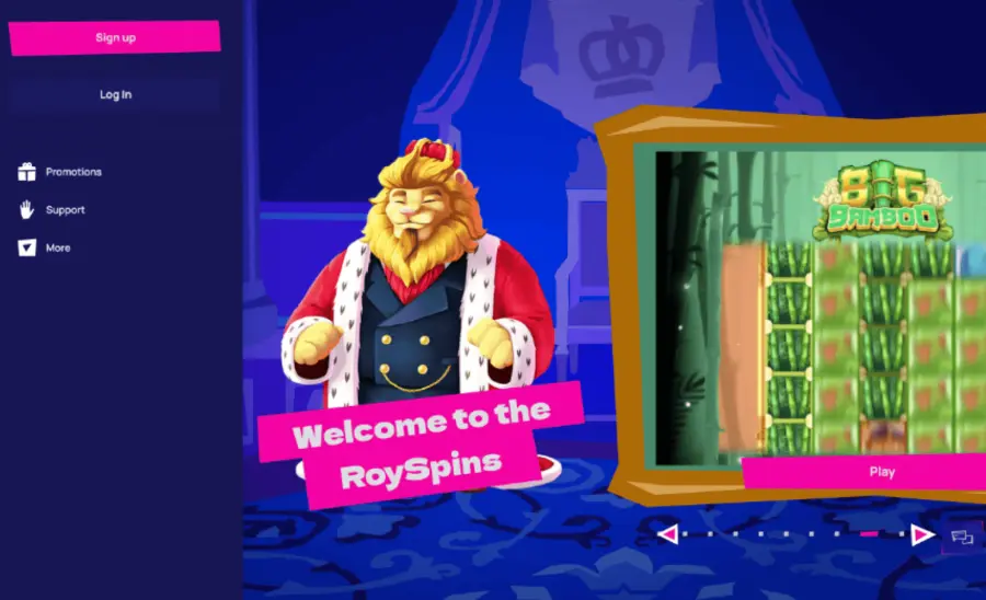 RoySpins mokÄjimo metodai